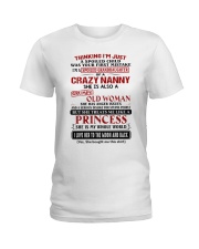 SHE IS MY WHOLE WORLD - GIFT FOR GRANDDAUGHTER Ladies T-Shirt tile