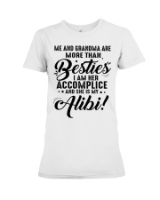 She Is My Alibi - Special Gift For Granddaughter Premium Fit Ladies Tee tile