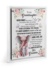 THE STORM TO PASS - GREAT GIFT FOR GRANDDAUGHTER Floating Framed Canvas Prints White tile