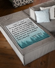 I'LL STAY THERE FOREVER - OMA TO GRANDDAUGHTER Small Fleece Blanket - 30" x 40" aos-coral-fleece-blanket-30x40-lifestyle-front-03