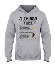 5 THINGS YOU SHOULD KNOW ABOUT THIS NURSE Hooded Sweatshirt front