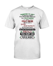 I'm A Spoiled Grandson Of A Crazy Meme Premium Fit Mens Tee tile