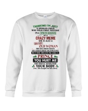I'm A Spoiled Grandson Of A Crazy Meme Crewneck Sweatshirt tile