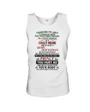 I'm A Spoiled Grandson Of A Crazy Meme Unisex Tank tile