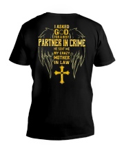 I ASKED GOD - MOTHER-IN-LAW TO SON-IN-LAW V-Neck T-Shirt tile