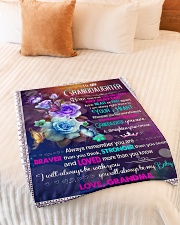 IN YOUR HEART - BEAUTIFUL GIFT FOR GRANDDAUGHTER Small Fleece Blanket - 30" x 40" aos-coral-fleece-blanket-30x40-lifestyle-front-01