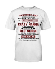 I'M A SPOILED GRANDDAUGHTER OF A CRAZY NANNA Premium Fit Mens Tee tile