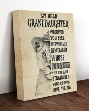 STRAIGHTEN YOUR CROWN -BEST GIFT FOR GRANDDAUGHTER 11x14 Gallery Wrapped Canvas Prints aos-canvas-pgw-11x14-lifestyle-front-17
