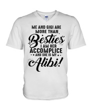 MORE THAN BESTIES - GIGI TO GRANDKIDS V-Neck T-Shirt tile