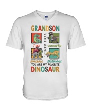 You Are My Favorite Dinosaur - Amazing Gift For Grandson V-Neck T-Shirt tile