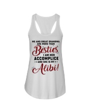 ME AND GREAT GRANDMA ARE MORE THAN BESTIES Ladies Flowy Tank tile