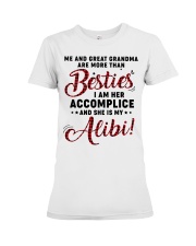 ME AND GREAT GRANDMA ARE MORE THAN BESTIES Premium Fit Ladies Tee tile