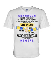 LOTS OF LOVE - SPECIAL GIFT FOR GRANDSON V-Neck T-Shirt tile