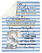 MY HEART - NANNY TO GRANDSON Sherpa Fleece Blanket tile
