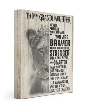 NEVER FORGET WHO YOU ARE -GRANDMA TO GRANDDAUGHTER 11x14 Gallery Wrapped Canvas Prints front