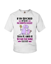 IF I'M SPOILED - NONNI TO GRANDCHILDREN Youth T-Shirt front