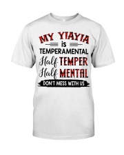 MY YIAYIA IS TEMPERAMENTAL - LOVELY GIFT FOR GRANDCHILD Premium Fit Mens Tee tile