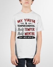 MY YIAYIA IS TEMPERAMENTAL - LOVELY GIFT FOR GRANDCHILD Youth T-Shirt garment-youth-tshirt-front-01