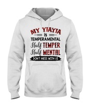 MY YIAYIA IS TEMPERAMENTAL - LOVELY GIFT FOR GRANDCHILD Hooded Sweatshirt tile