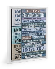 YOU ARE MY SUNSHINE - GRAM TO GRANDDAUGHTER Floating Framed Canvas Prints White tile