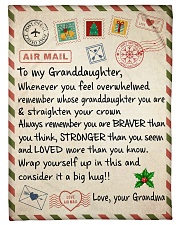 CONSIDER IT A BIG HUG -BEST GIFT FOR GRANDDAUGHTER Small Fleece Blanket - 30" x 40" front