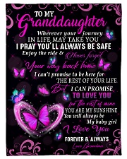 ALWAYS BE SAFE - GRANDMA TO GRANDDAUGHTER Small Fleece Blanket - 30" x 40" front
