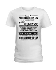 I'M THE LUCKY ONE - GREAT GIFT FOR DAUGHTER-IN-LAW Ladies T-Shirt tile