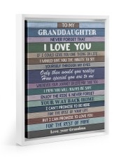 HOW SPECIAL YOU ARE TO ME - LOVELY GIFT FOR GRANDDAUGHTER Floating Framed Canvas Prints White tile