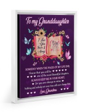 Keep Me In Your Heart - Amazing Gift For Granddaughter Floating Framed Canvas Prints White tile