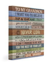 YOU WILL NEVER LOSE GIFT FOR GRANDSON FROM GRANNY 11x14 Gallery Wrapped Canvas Prints front