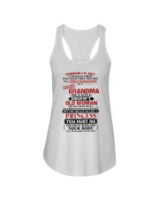 I'M A SPOILED GRANDDAUGHTER OF A CRAZY GRANDMA Ladies Flowy Tank tile