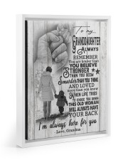 I'M ALWAYS HERE FOR YOU - GRANDMA TO GRANDDAUGHTER Floating Framed Canvas Prints White tile