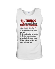 5 THINGS YOU SHOULD KNOW ABOUT MY GRANDMA Unisex Tank tile