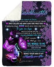 THE WORLD TO ME -GRANDDAUGHTER GIFT WITH BUTTERFLY Sherpa Fleece Blanket tile