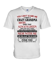 You Can't Scare Me - Amazing Gift For Grandkids V-Neck T-Shirt tile