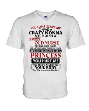 YOU CAN'T SCARE ME - GREAT GIFT FOR GRANDCHILD V-Neck T-Shirt tile