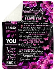 JUST DO YOUR BEST - BEST GIFT FOR GRANDDAUGHTER Sherpa Fleece Blanket tile