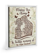I MISS YOUR EVERYTHING Floating Framed Canvas Prints White tile