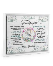 MY HEART - TO GRANDDAUGHTER FROM GRANDMA Floating Framed Canvas Prints White tile