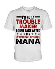 I JUST TAKE AFTER - LOVEY GIFT FOR GRANDCHILDREN V-Neck T-Shirt tile