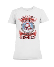 Grandma And Grandkids A Bond That Can't Me Broken Premium Fit Ladies Tee tile