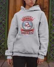 Grandma And Grandkids A Bond That Can't Me Broken Hooded Sweatshirt apparel-hooded-sweatshirt-lifestyle-front-03