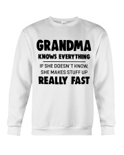 GRANDMA KNOWS EVERYTHING - GIFT GRANDMA Crewneck Sweatshirt tile