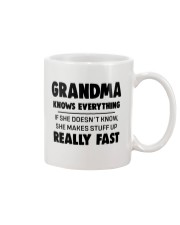 GRANDMA KNOWS EVERYTHING - GIFT GRANDMA Mug tile