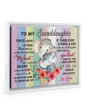 ONCE UPON A TIME - SPECIAL GIFT FOR GRANDDAUGHTER Floating Framed Canvas Prints White tile