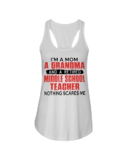 NOTHING SCARES - RETIRED TEACHER - MOM - GRANDMA Ladies Flowy Tank tile