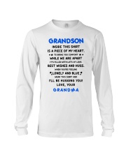 I'LL BE HUGGING YOU - BEST GIFT FOR GRANDSON Long Sleeve Tee tile