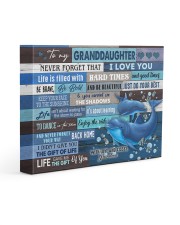 I LOVE YOU - AMAZING GIFT FOR GRANDDAUGHTER 14x11 Gallery Wrapped Canvas Prints front