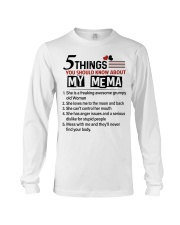 5 THINGS ABOUT MY MEMA - BEST GIFT FOR GRANDKIDS Long Sleeve Tee tile