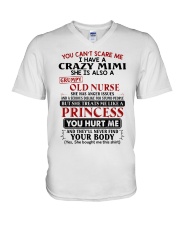 YOU CAN'T SCARE ME - PERFECT GIFT FOR MIMI V-Neck T-Shirt tile